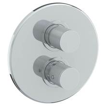 Watermark 22-T20-TIA-WH - Wall Mounted Thermostatic Shower Trim with built-in control, 7 1/2'' dia.