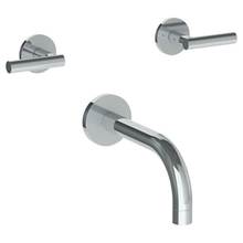 Watermark 23-5-L8-GP - Wall Mounted 3 Hole Bath Set