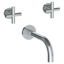 Watermark 23-5-L9-GP - Wall Mounted 3 Hole Bath Set