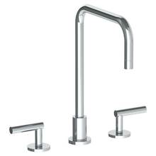 Watermark 23-7-L8-PC - Deck Mounted 3 Hole Square Top Kitchen Faucet