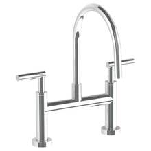 Watermark 23-7.5G-L8-GP - Deck Mounted Bridge Gooseneck Kitchen Faucet