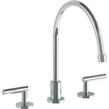 Watermark 23-7EG-L8-GP - Deck Mounted 3 Hole Extended Gooseneck Kitchen Faucet