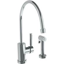 Watermark 23-7.4EG-L8-GP - Deck Mounted 2 Hole Extended Gooseneck Kitchen Set - Includes Side Spray