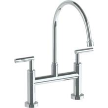 Watermark 23-7.5EG-L8-WH - Deck Mounted Bridge Extended Gooseneck Kitchen Faucet