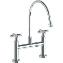 Watermark 23-7.5EG-L9-GP - Deck Mounted Bridge Extended Gooseneck Kitchen Faucet