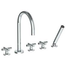 Watermark 23-8.1-L9-GP - Deck Mounted 5 Hole Gooseneck Bath set