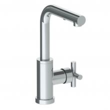 Watermark 23-9.3P1-L9-PC - Deck Mounted 1 Hole Square Top Prep Faucet with Pull Out Spray