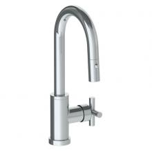Watermark 23-9.3PG2-L9-PC - Deck Mounted 1 Hole Gooseneck Prep Faucet with Pull Down Spray