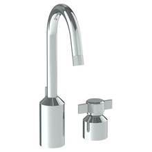 Watermark 25-1.3GX-IN16-GP - Deck Mounted 2 Hole Extended Lavatory Set With Gooseneck Spout