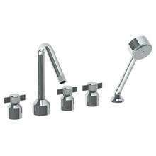 Watermark 25-8.1-IN16-GP - Deck Mounted 5 Hole Bath set with Angled Spout