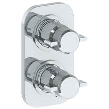 Watermark 25-T25-IN16-GP - Wall Mounted Mini Thermostatic Shower Trim with built-in control, 3 1/2'' x 6 1/4'&