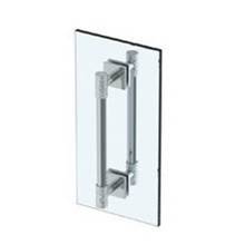 Watermark 27-0.1-12DDP-GP - Sense 12” double shower door pull/ glass mount towel bar