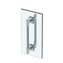 Watermark 27-0.1-18DDP-WH - Sense 18” double shower door pull/ glass mount towel bar