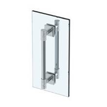 Watermark 27-0.1A-DDP-WH - Sense 24” double shower door pull/ glass mount towel bar