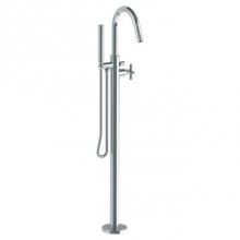 Watermark 27-8.8-CL15-PC - Single Hole Floor Standing Bath Set with Hand Shower
