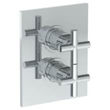 Watermark 27-T20-CL15-GP - Wall Mounted Thermostatic Shower Trim with built-in control, 6 1/4'' X 8''