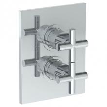 Watermark 27-T20-CL15-PC - Wall Mounted Thermostatic Shower Trim with built-in control, 6 1/4'' X 8''