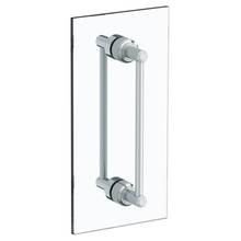 Watermark 29-0.1A-DDP-TR15-PC - Transitional 24'' double shower door pull/ glass mount towel bar