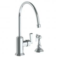 Watermark 29-7.4EG-TR24-PC - Deck Mounted 2 Hole Kitchen Set with Extended Spout- Includes Side Spray