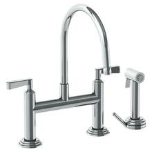 Watermark 29-7.65-TR14-GP - Deck Mounted Bridge Kitchen Faucet with Independent Side Spray