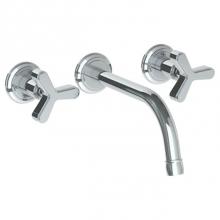 Watermark 30-2.2-TR25-PC - Wall Mounted 3 Hole Lavatory Set with 8 1/8'' CTC Spout