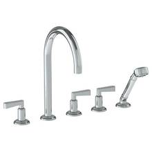 Watermark 30-8.1-TR24-WH - Deck Mounted 5 Hole Bath Set