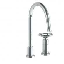 Watermark 31-7.1.3G-BKA1V-PC - Deck Mounted 2 Hole Gooseneck Kitchen Faucet