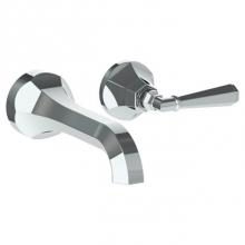 Watermark 312-1.2-Y-PC - Wall Mounted 2 Hole Lavatory Set with 6 3/4'' CTC Spout