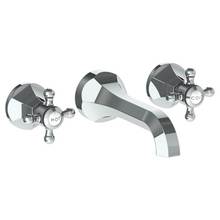 Watermark 312-2.2-X-GP - Wall Mounted 3 Hole Lavatory Set with 6 3/4'' CTC Spout