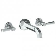 Watermark 312-2.2-Y2-PC - Wall Mounted 3 Hole Lavatory Set with 6 3/4'' CTC Spout