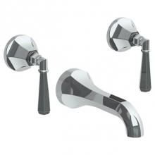 Watermark 312-5-Y-PC - Wall Mounted 3 Hole Bath Set