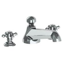 Watermark 312-8-V-WH - Deck Mounted 3 Hole Bath Set