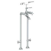 Watermark 312-8.3STP-V-GP - Floor Standing Bath Set with Hand Shower and Shut-Off Valves