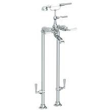 Watermark 312-8.3STP-Y-WH - Floor Standing Bath Set with Hand Shower and Shut-Off Valves