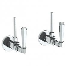Watermark 312-MAS1-Y-PC - Lavatory Angle Stop Kit -1/2'' Compression x 3/8'' OD Compression