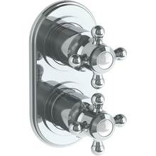 Watermark 312-T25-V-GP - Wall Mounted Mini Thermostatic Shower Trim with built-in control, 3 1/2'' x 6 1/4'&