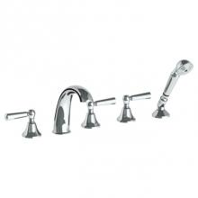 Watermark 313-8.1-WW-WH - Deck Mounted 5 Hole Bath Set