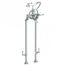 Watermark 313-8.3STP-Y2-PC - Floor Standing Bath Set with Hand Shower and Shut-Off Valves