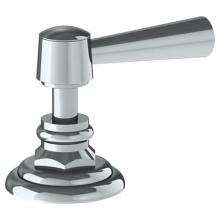 Watermark 313-DT-Y2-WH - Trim For Deck Mounted Valve.  Porcelain cross and lever buttons engraved ''COLD'&ap