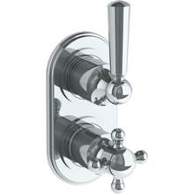 Watermark 313-T25-WW-GP - Wall Mounted Mini Thermostatic Shower Trim with built-in control, 3 1/2'' x 6 1/4'&