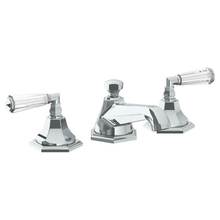 Watermark 314-2-CRY4-GP - Deck Mounted 3 Hole Lavatory Set