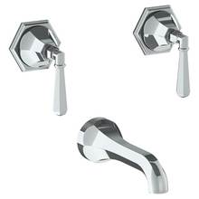 Watermark 314-5-YY-WH - Wall Mounted 3 Hole Bath Set