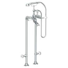 Watermark 314-8.3STP-CRY4-GP - Floor Standing Bath Set with Hand Shower and Shut-Off Valves