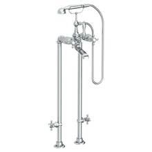 Watermark 314-8.3STP-XX-WH - Floor Standing Bath Set with Hand Shower and Shut-Off Valves