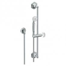 Watermark 314-HSPB1-CRY5-PC - Positioning Bar Shower Kit with Hand Shower and 69'' Hose