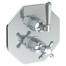 Watermark 314-T20-YY-GP - Wall Mounted Thermostatic Shower Trim with built-in control, 7 1/2''