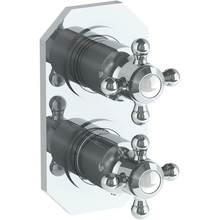 Watermark 314-T25-XX-GP - Wall Mounted Mini Thermostatic Shower Trim with built-in control, 3 1/2'' x 6 1/4'&