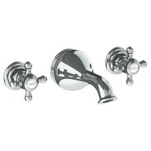 Watermark 321-5-V-WH - Wall Mounted 3 Hole Bath Set