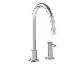 Watermark 321-7.1.3-S1AV-PC - Deck Mounted 2 Hole Gooseneck Kitchen Faucet