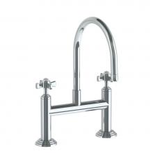 Watermark 321-7.5-S1-PC - Deck Mounted Bridge Kitchen Faucet
